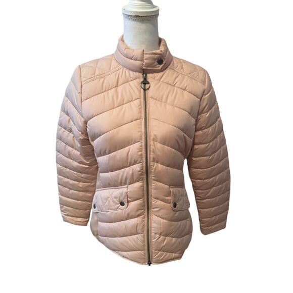 Barbour Cavalry Quilted Stretch Jacket Rose Dust - Picture 2 of 11